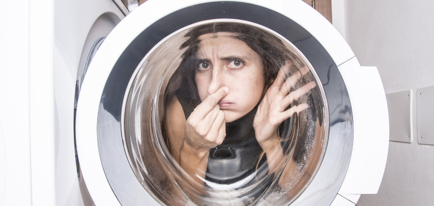 ¿Porque mi lavadora huele mal?