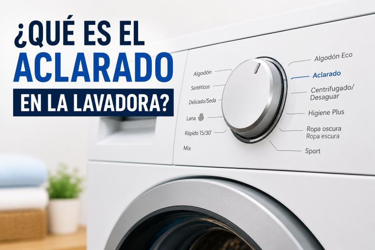 Aclarado de la lavadora: que es y diferencia con el centrifugado
