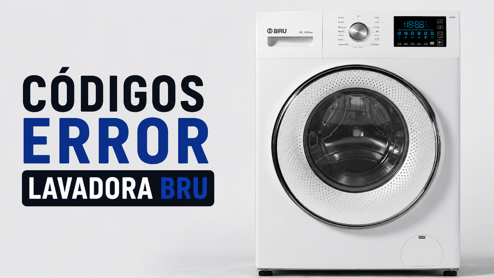 Codigos de error de lavadoras Bru
