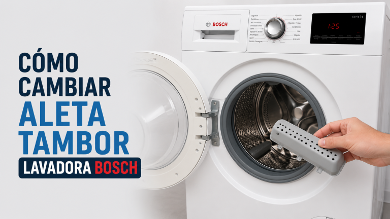 La lavadora Bosch rompe la ropa: cómo cambiar la aleta del tambor