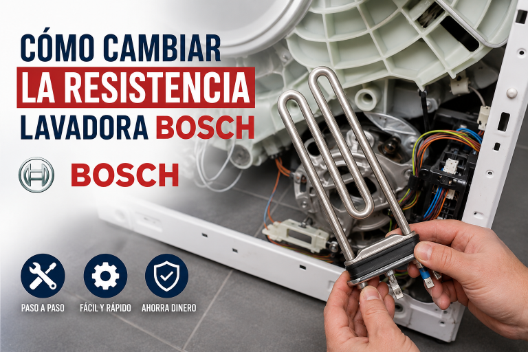La lavadora Bosch no calienta el agua: cómo cambiar la resistencia