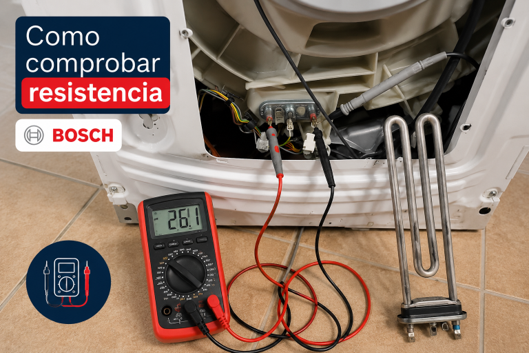 Cómo saber si la resistencia de tu lavadora Bosch está dañada o salta el diferencial