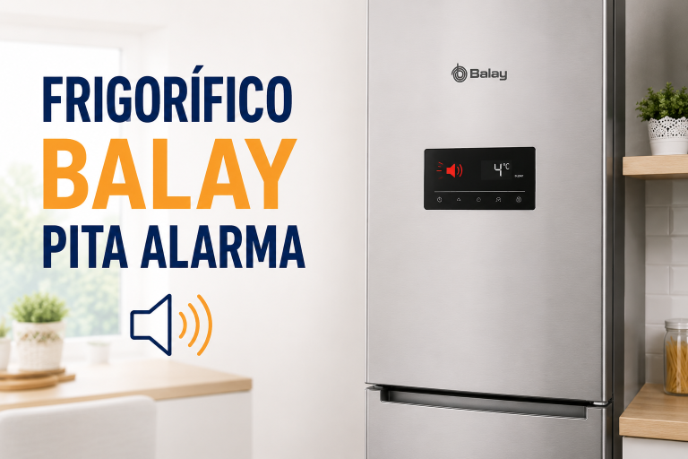 Frigorífico Balay que pita o parpadea la luz: qué es la alarma y cómo quitarla