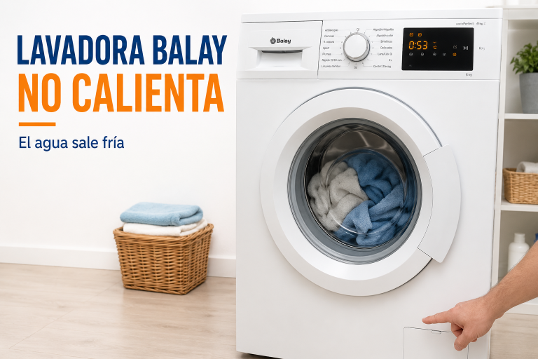 ¿Tu lavadora Balay no calienta? Comprueba la sonda NTC antes de cambiar la resistencia (E37, E38, E09, E20)