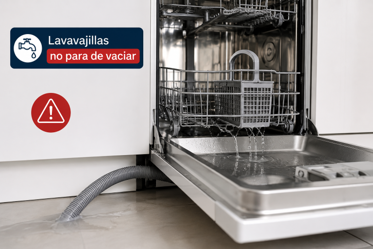 El lavavajillas no para de desaguar aunque esté apagado: cómo solucionarlo