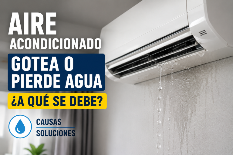 Por qué el aire acondicionado gotea o pierde agua y cómo solucionarlo