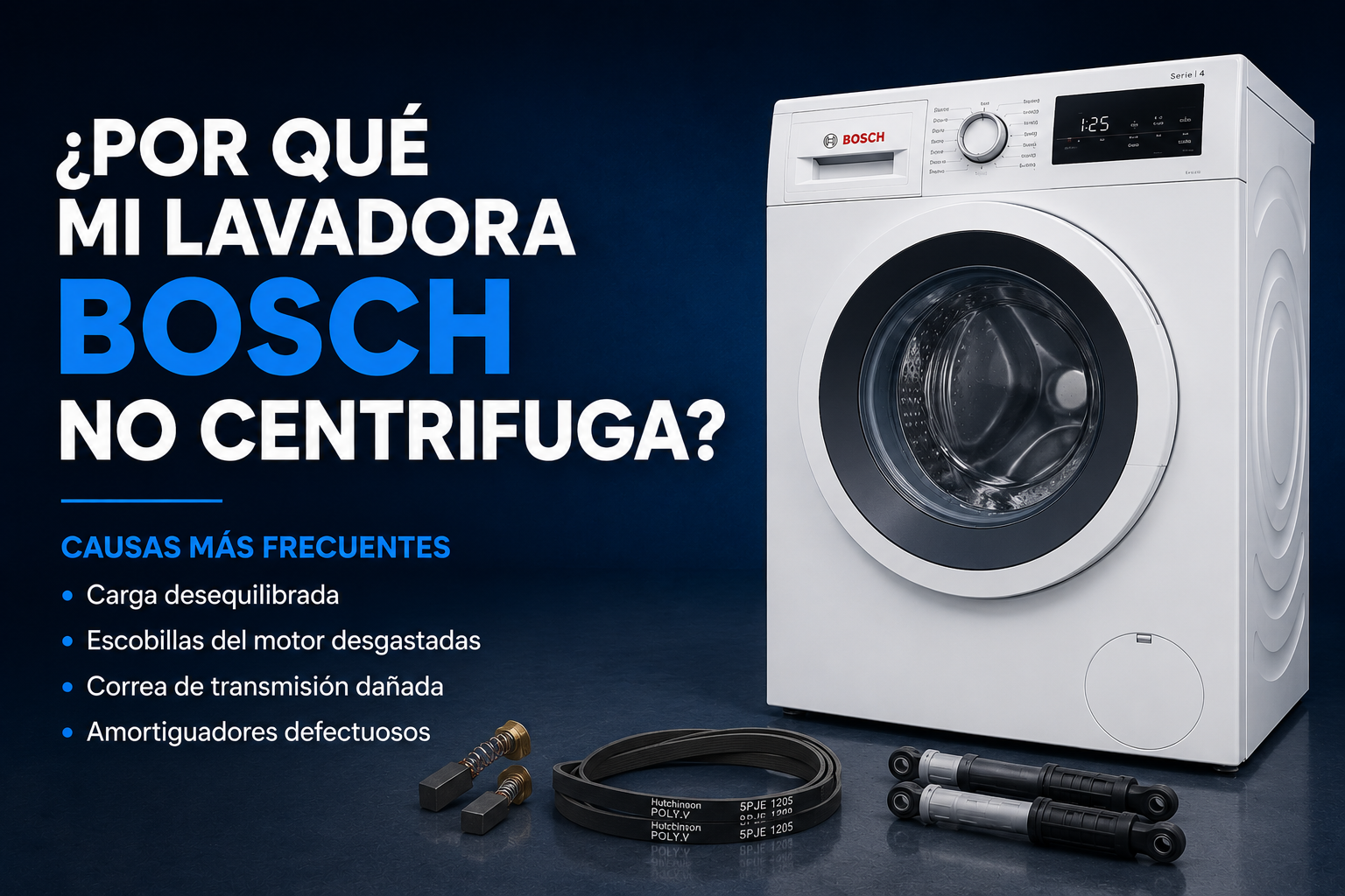 Por que mi lavadora Bosch no centrifuga