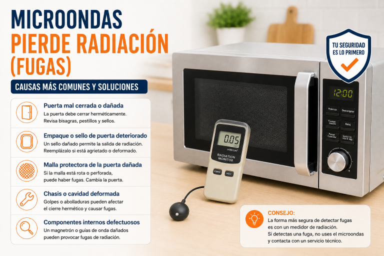¿Tu microondas pierde radiación? Cómo comprobar si tiene fugas