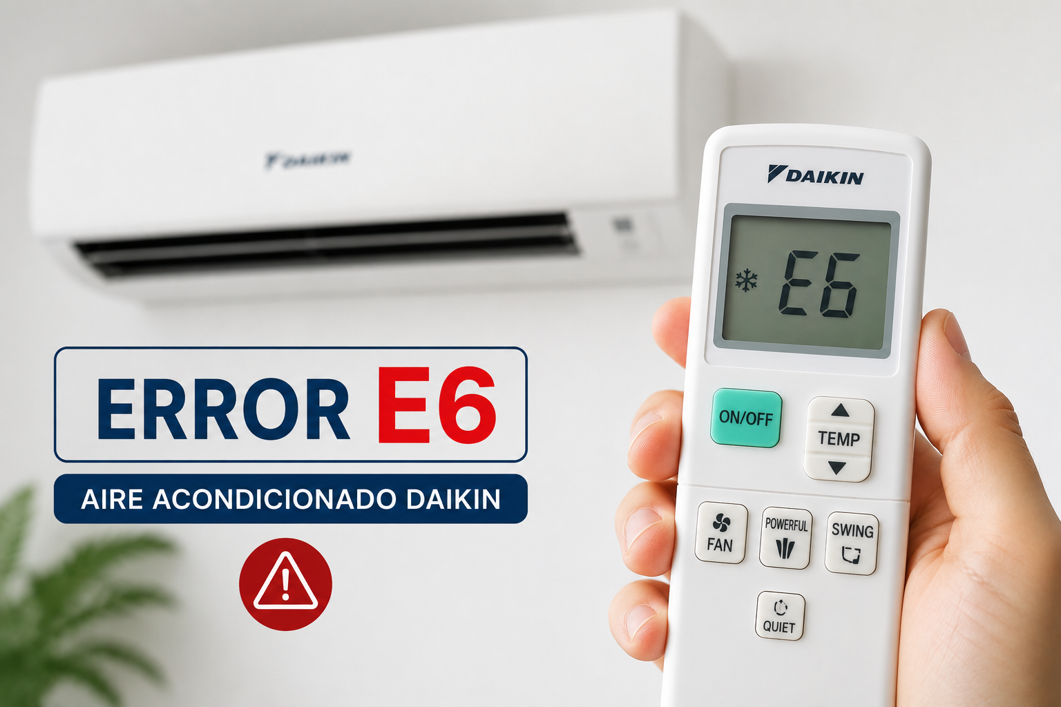 Error E6 en aire acondicionado Daikin