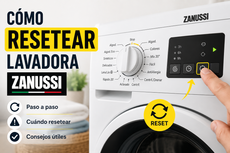 Cómo Resetear una Lavadora Zanussi
