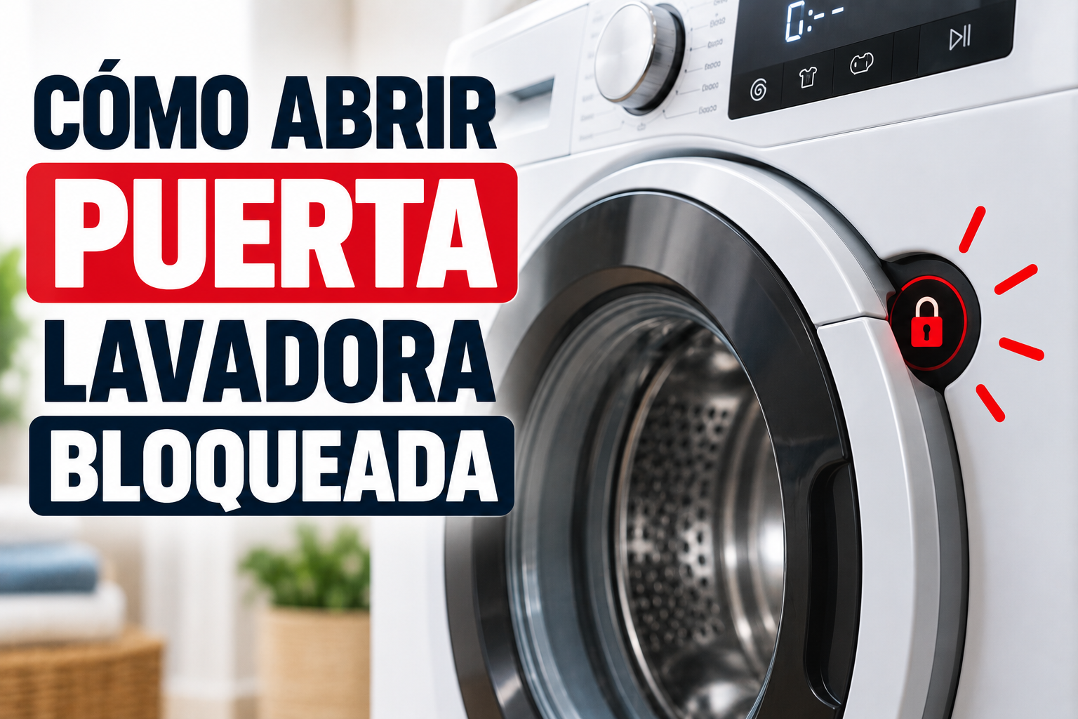 Como abrir una lavadora bloqueada
