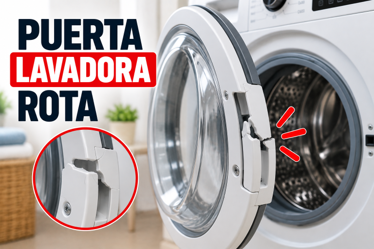 Puerta de lavadora rota: se vende por partes, no compres la puerta entera